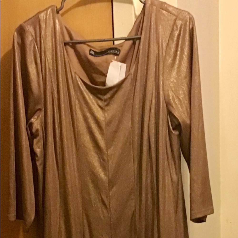 Metallic Gold Dress